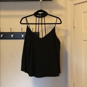 Designer Lab Black Choker Tank Top